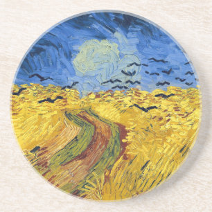 Posavasos Campos de trigo de Van Gogh pintura impresionista