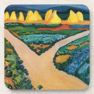 Posavasos Campos de Verduras de August Macke, Arte Antiguo F