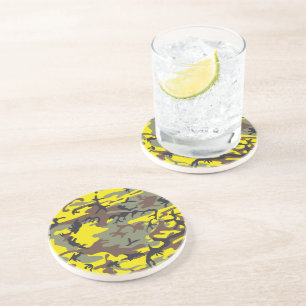 Posavasos Camuflaje Amarillo y Marrón, Militar, Ejército