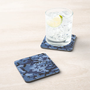 Posavasos Camuflaje azul de la marina, ejército, ejército
