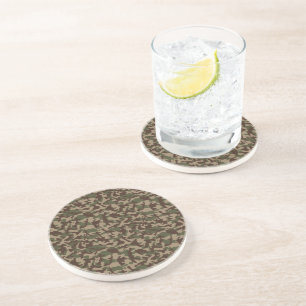 Posavasos Camuflaje de madera profunda