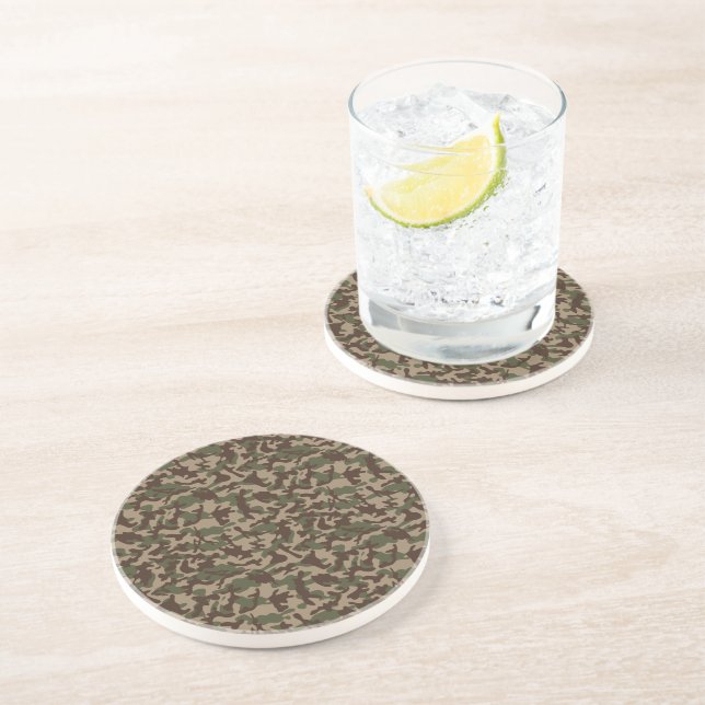 Posavasos Camuflaje de madera profunda (Lado)
