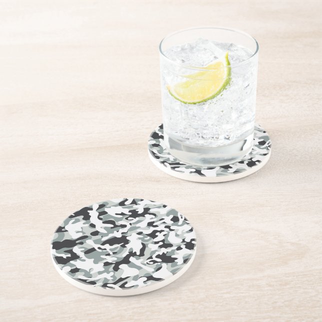 Posavasos Camuflaje de polvo de nieve (Lado)