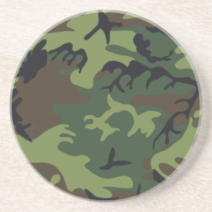 Posavasos Camuflaje Militar Bosque Verde