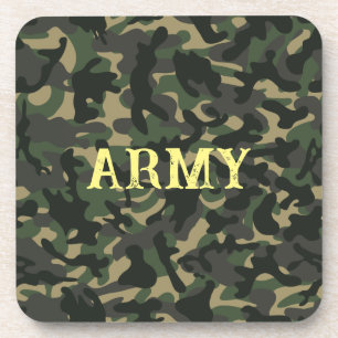 Posavasos Camuflaje militar verde