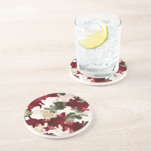 Posavasos Camuflaje Rojo Verde Crema