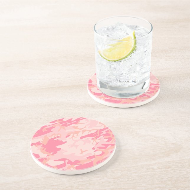 Posavasos Camuflaje Rosa, Militar, Ejército (Lado)