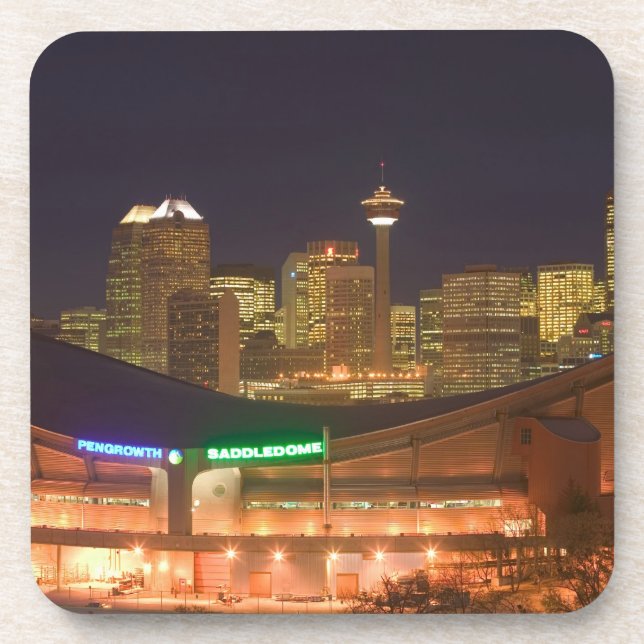 Posavasos Canadá, Alberta, Calgary: horizonte de la ciudad d (Frente)