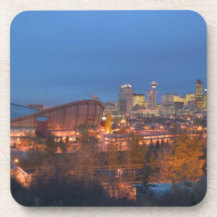 Posavasos Canadá, Alberta, Calgary: horizonte de la ciudad d