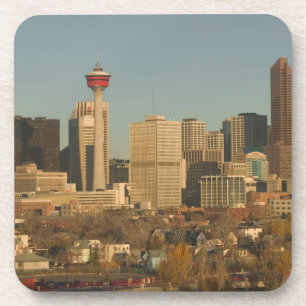 Posavasos Canadá, Alberta, Calgary: horizonte de la ciudad d