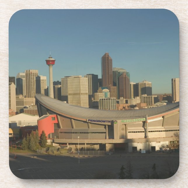 Posavasos Canadá, Alberta, Calgary: horizonte de la ciudad d (Frente)