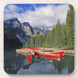 Posavasos Canadá, Alberta, Moraine Lake. El vidrioso