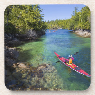 Posavasos Canadá, Columbia Británica, Isla de Vancouver. Mar