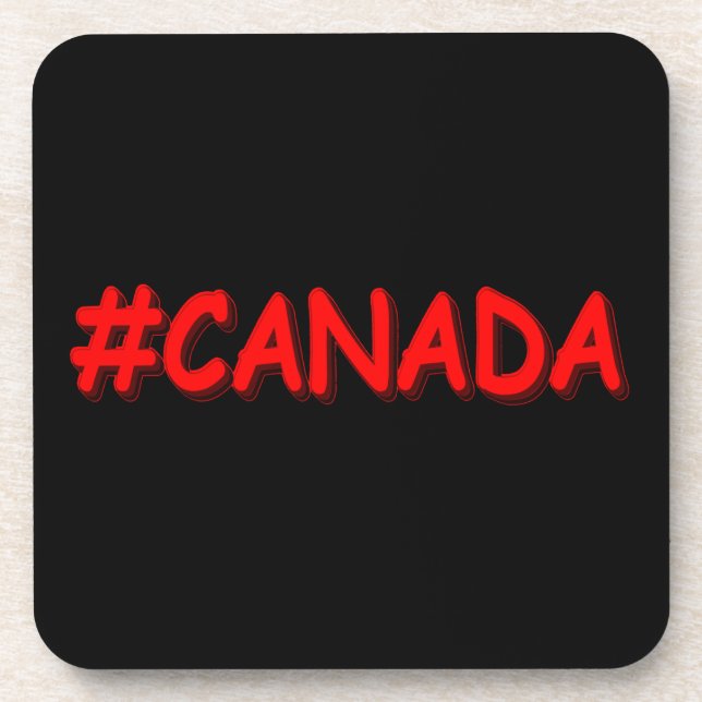 Posavasos "CANADÁ" Diseño De Expresión Cuta. ¡Hazte con una  (Frente)