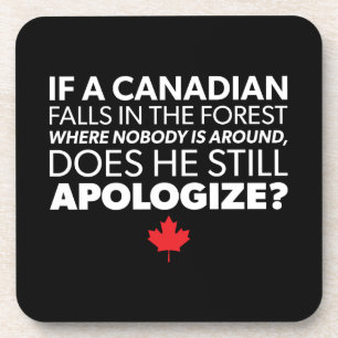 Posavasos Canadá, humor canadiense - Disculpen - Novedad div