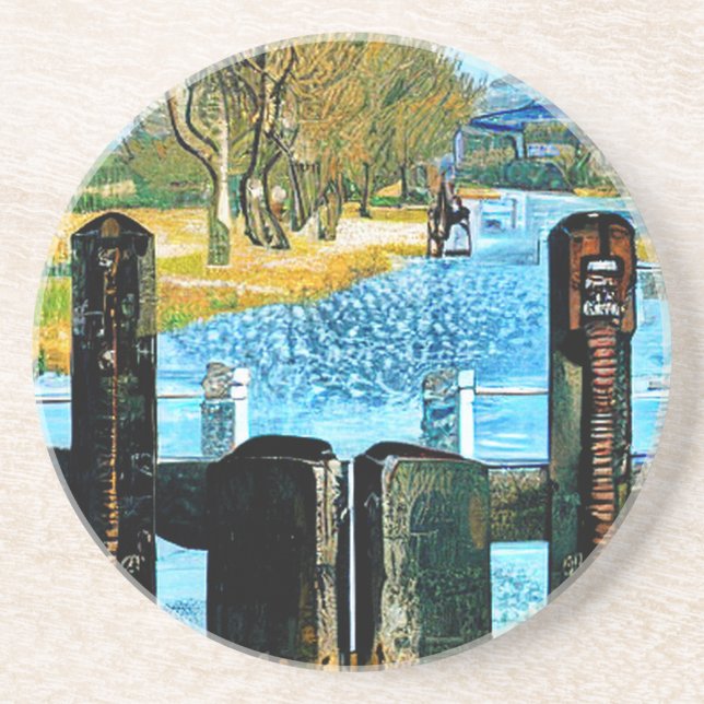 POSAVASOS CANALES Y NARROWBOATS (Frente)