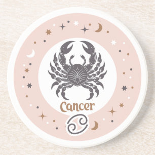 Posavasos Cáncer de Rótulo zodiaco