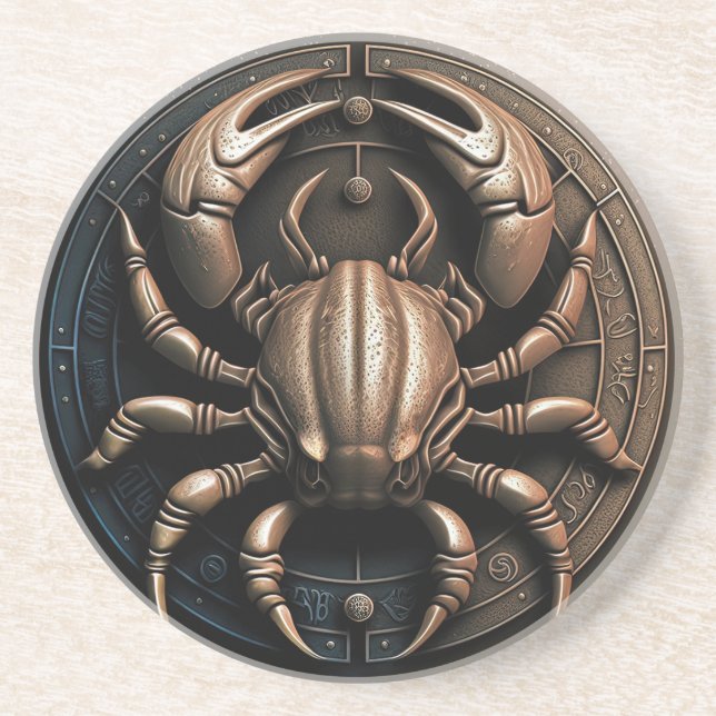 Posavasos Cáncer Rótulo Zodiaco Cáncer Horóscopo (Frente)