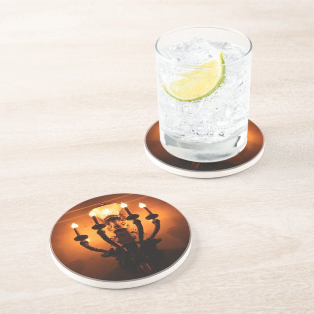 Posavasos Candelabro de pared antiguo (Lado)