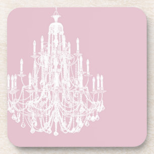Posavasos Candelabro rosa de moda