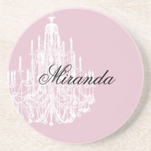 Posavasos Candelabro rosa de moda