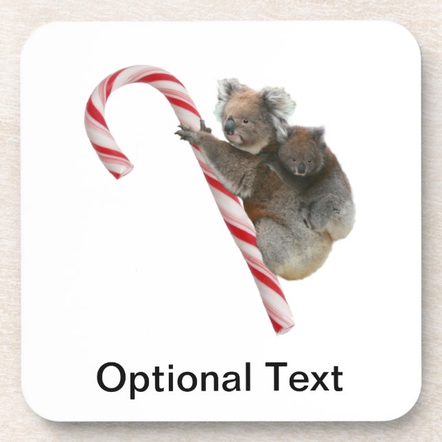 Posavasos Candy Cane Australian Koala Bears (Frente)