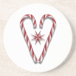 Posavasos Candy Cane Heart