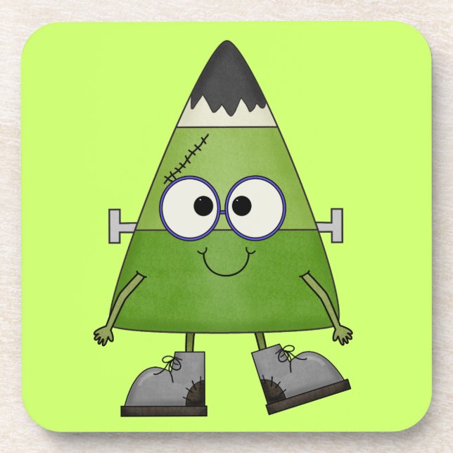 Posavasos Candy Corn Frankenstein Halloween (Frente)