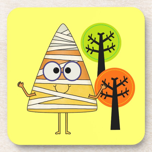 Posavasos Candy Corn Mummy Halloween (Frente)