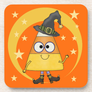 Posavasos Candy Corn Witch Halloween