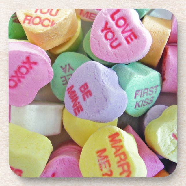 Posavasos Candy Hearts (Frente)