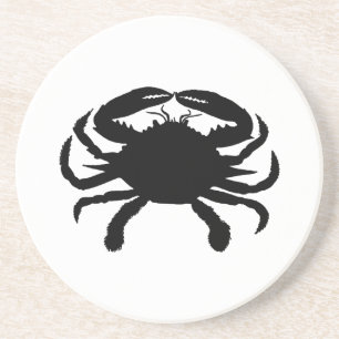Posavasos Cangrejo Blanco y Negro