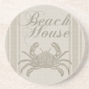 Posavasos Cangrejo de Beach House en la costa