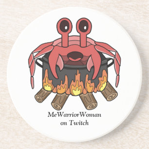 Posavasos Cangrejo en maceta, MeWarriorWoman en Twitch