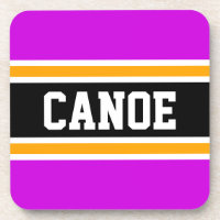 CANOE Fun Sporty Retro Rojo Amarillo Rayas Negras