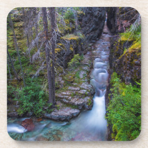 Posavasos Cañón Sunrift en el Parque Nacional Glaciar, Monta