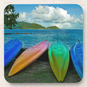 Posavasos Canos Coloridos na Praia em Pago Pago