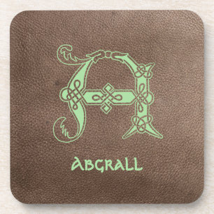 Posavasos Capital decorativa A del nudo celta del siglo XVI