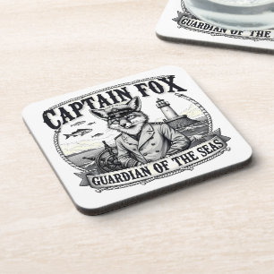 Posavasos Capitán Zorro Guardián de los Mares Diseño Náutico