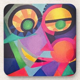 Posavasos Cara abstracta #1
