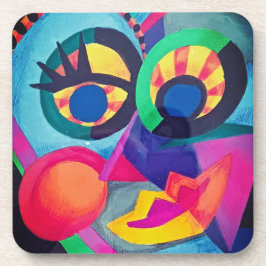 Posavasos Cara abstracta #2