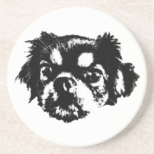 Posavasos Cara de Chihuahua – Dibujo a Tinta