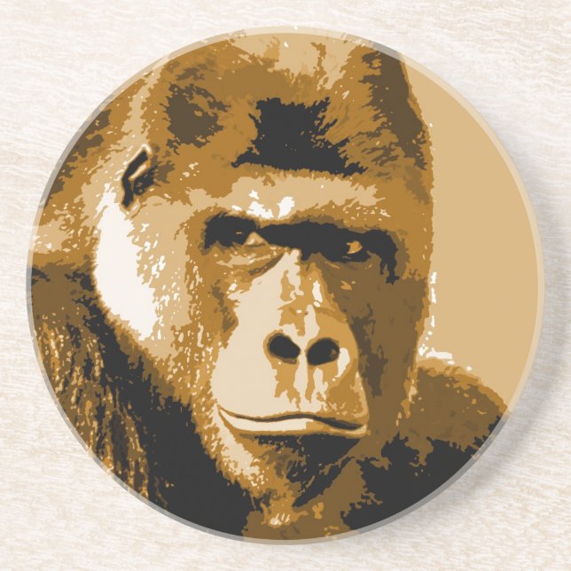 Posavasos Cara de gorila (Frente)