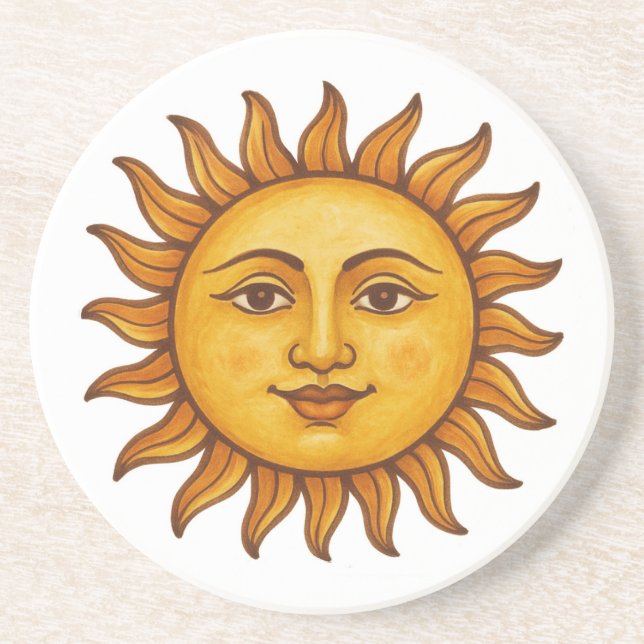 Posavasos Cara de sol (Frente)