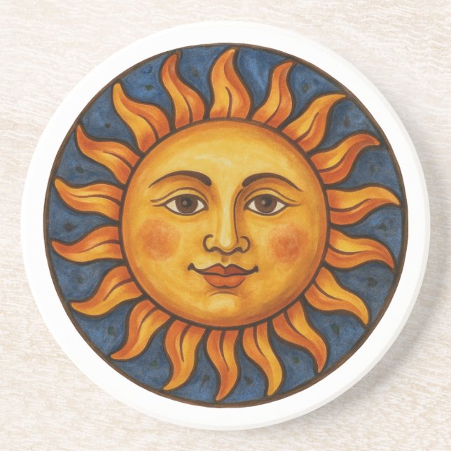 Posavasos Cara de sol (Frente)