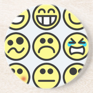 Posavasos cara feliz de emoticono