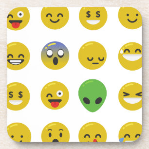 Posavasos cara feliz de la emoji