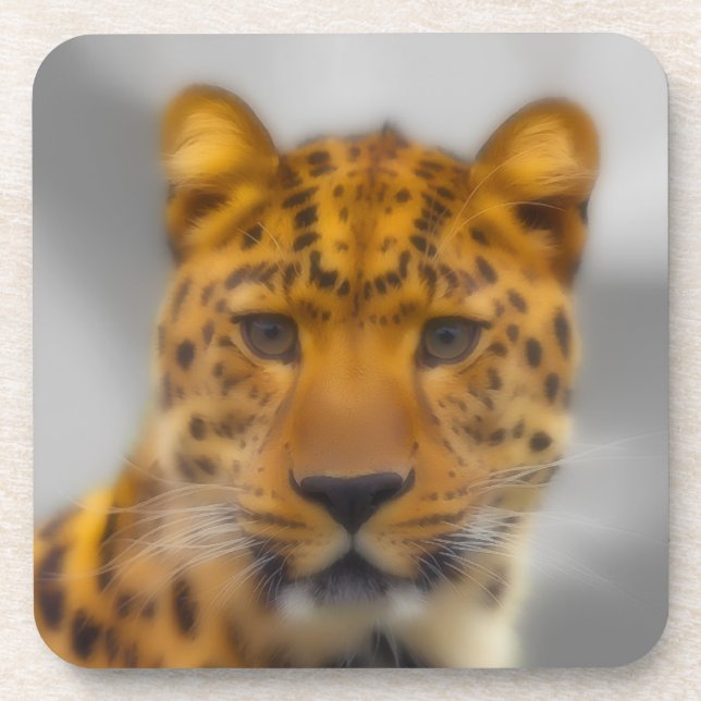 Posavasos Cara leopardo (Frente)