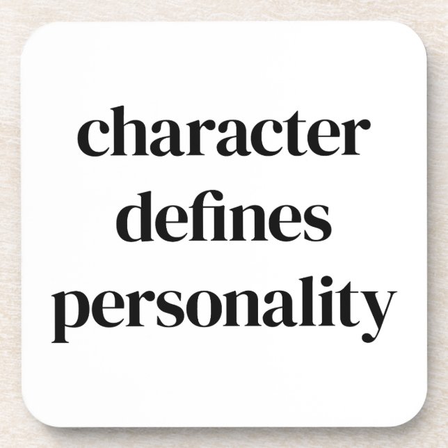 Posavasos Carácter de la escoria plástica dura (Frente)
