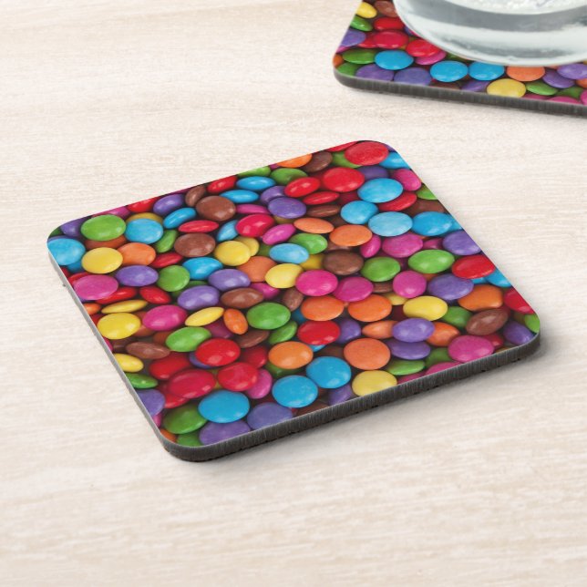 Posavasos Caramelo de botón colorido (Lado Izquierdo)